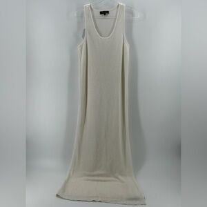 Loro Piana Sleeveless Beige Linen Wrap Dress size S *missing Belt